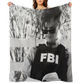 Fbi Glasses Spence Velvety-soft Throw Blanket