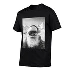 Skiing Santa Selfie Christmas  Fade-proof Color T-Shirt