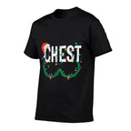 Chest Nuts Christmas Funny Matching Couple Chestnuts Xmas  Moisture-wicking T-Shirt