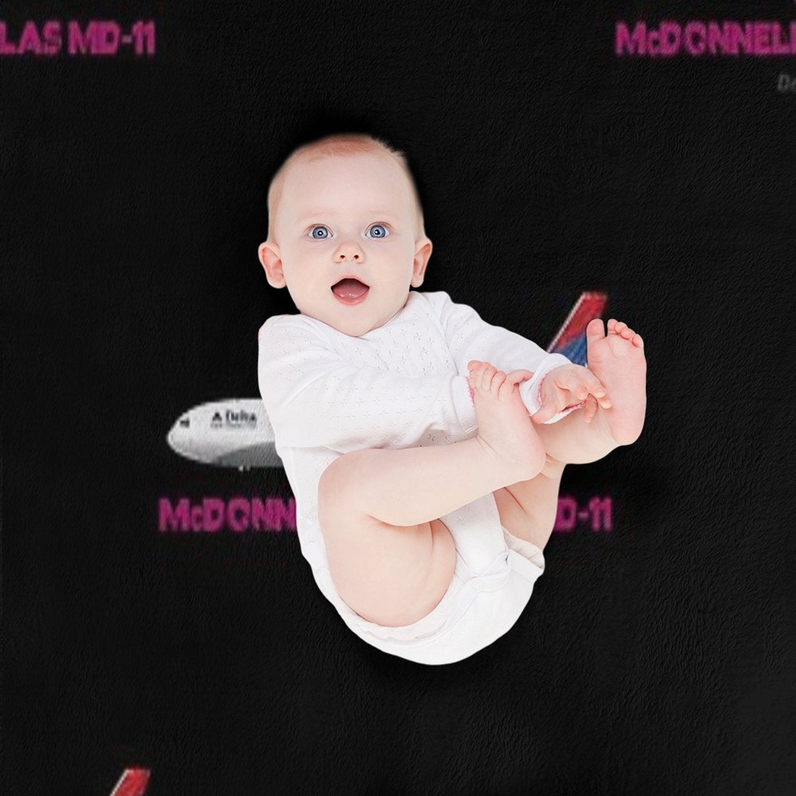 McDonnell Douglas MD-11 - Delta Air Lines Gift-ready Throw Blanket