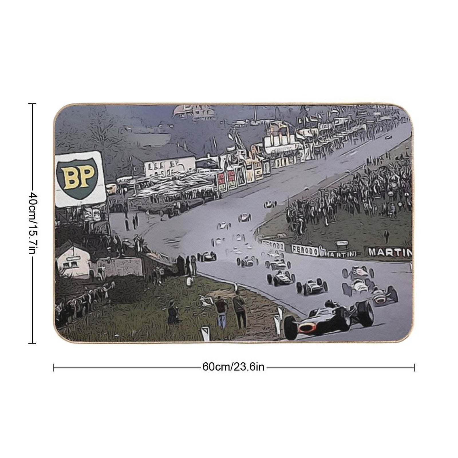 Eau Rouge; Spa  Repositionable Bath Mat