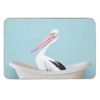 Playing Pelican in Bathtub  High-Traffic Bath Mat
