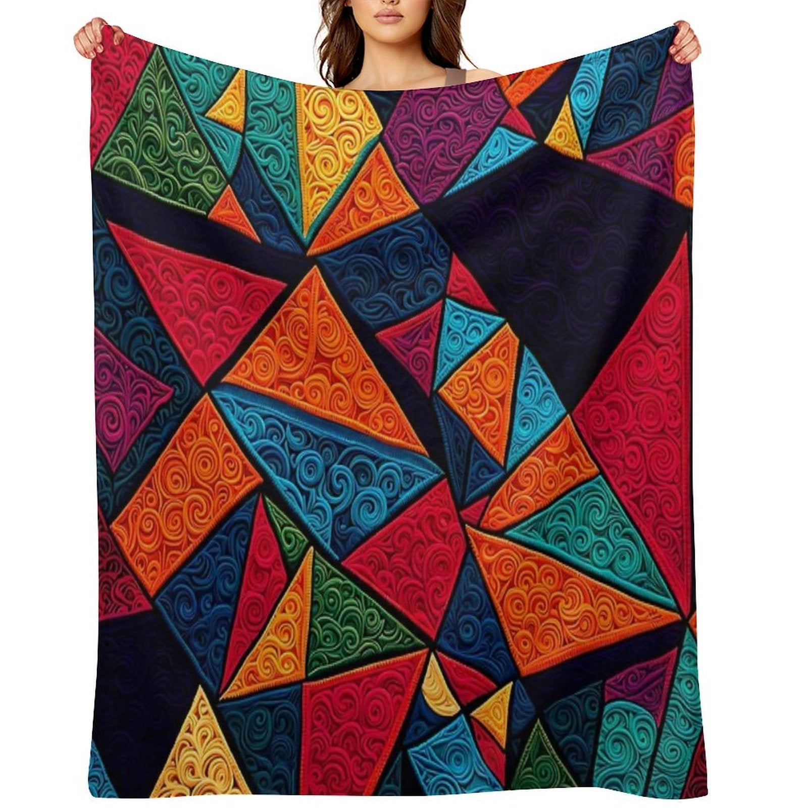 Colored Textures Series 21 Anti-pilling Throw Blanket