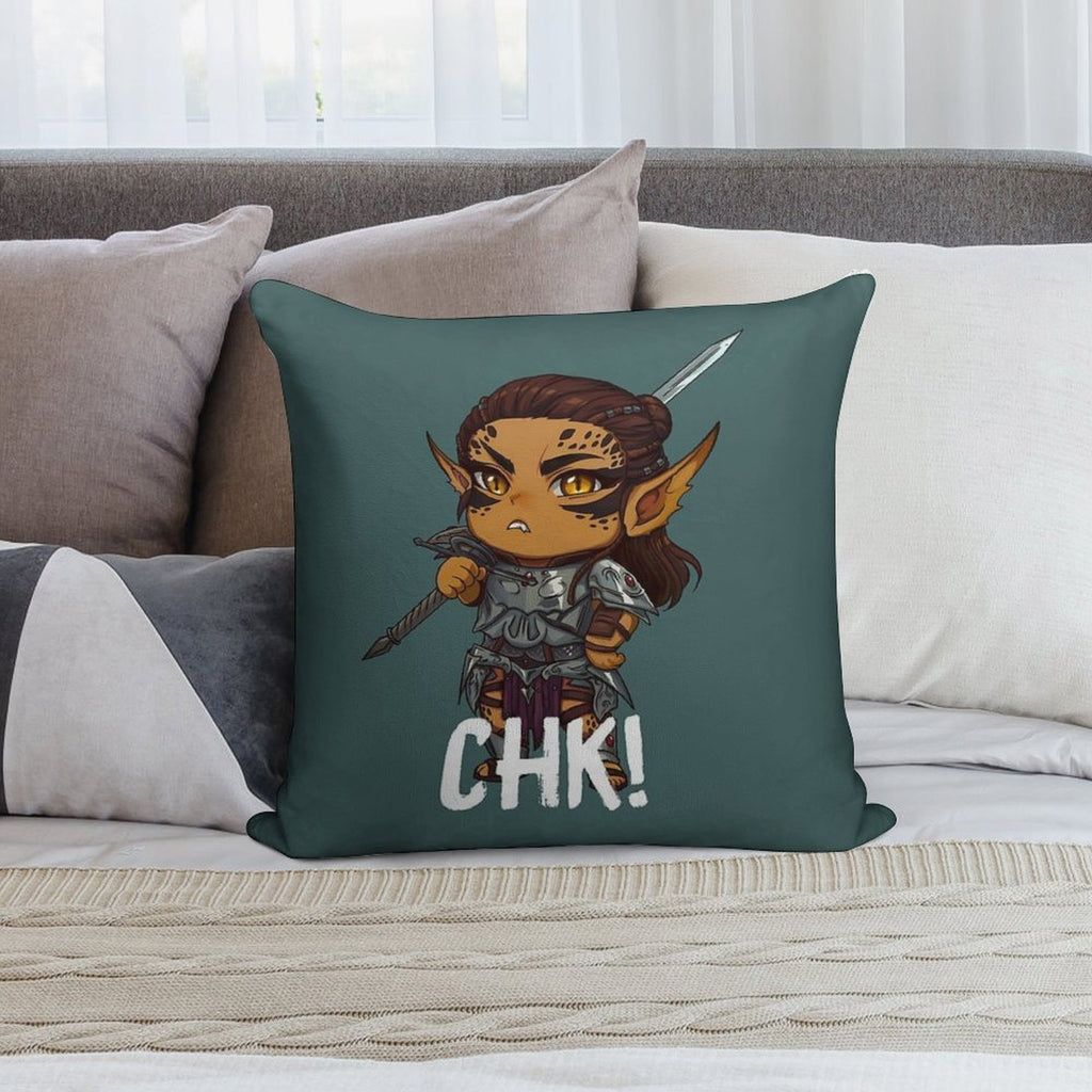 Chibi Lae'zel Soft Warmth Comfort Throw Pillow