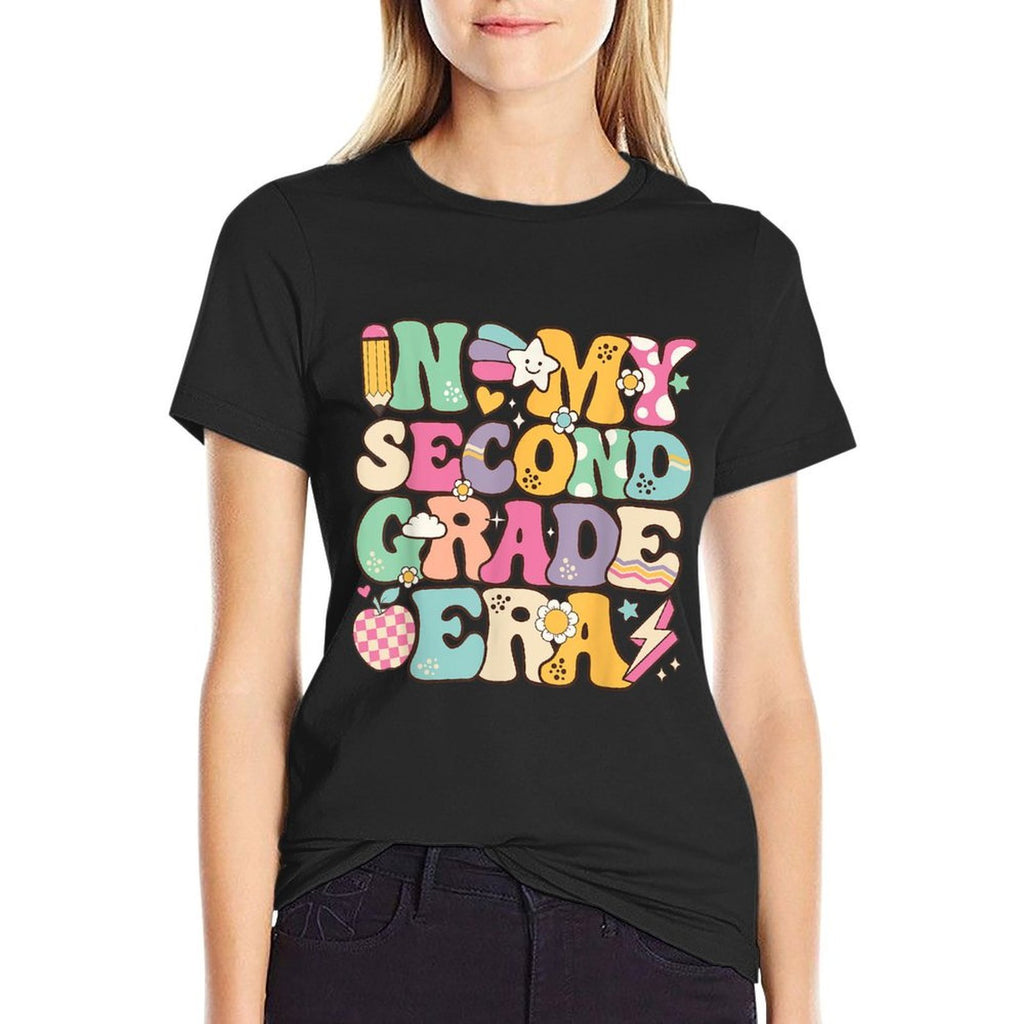 In My Second Grade Era Girl Back To School 2nd Grade Teacher  Graphic-printed T-Shirt