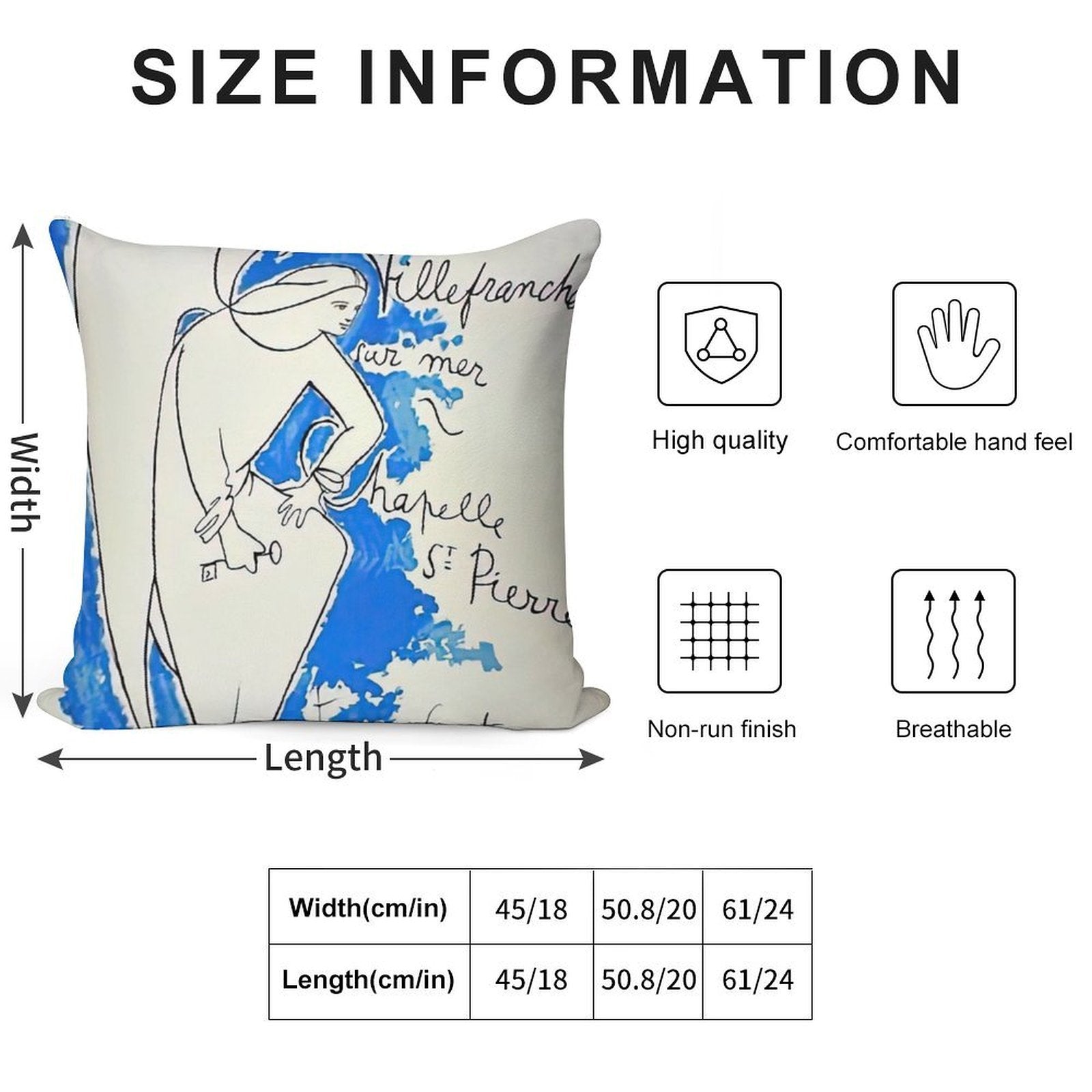 Jean Cocteau Artwork Soft Home Decor Throw Pillow