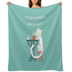 Mornings Are The Worst Comfort Throw Blanket