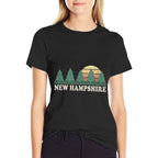 New Hampshire NH Vintage Retro 70s Graphic  Classic T-Shirt