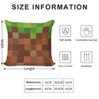Minecraft Mini Dirt Block Soft Decorative Cover Throw Pillow