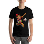 Baseball Christmas Gingerbread Man Baseball Ugly Christmas  Versatile T-Shirt