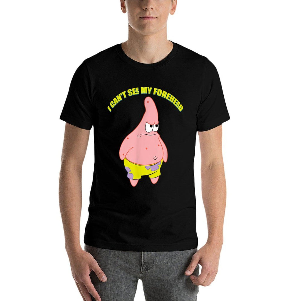 Mademark X SpongeBob SquarePants - Patrick Star - I Cant See My Forehead  Affordable Price T-Shirt