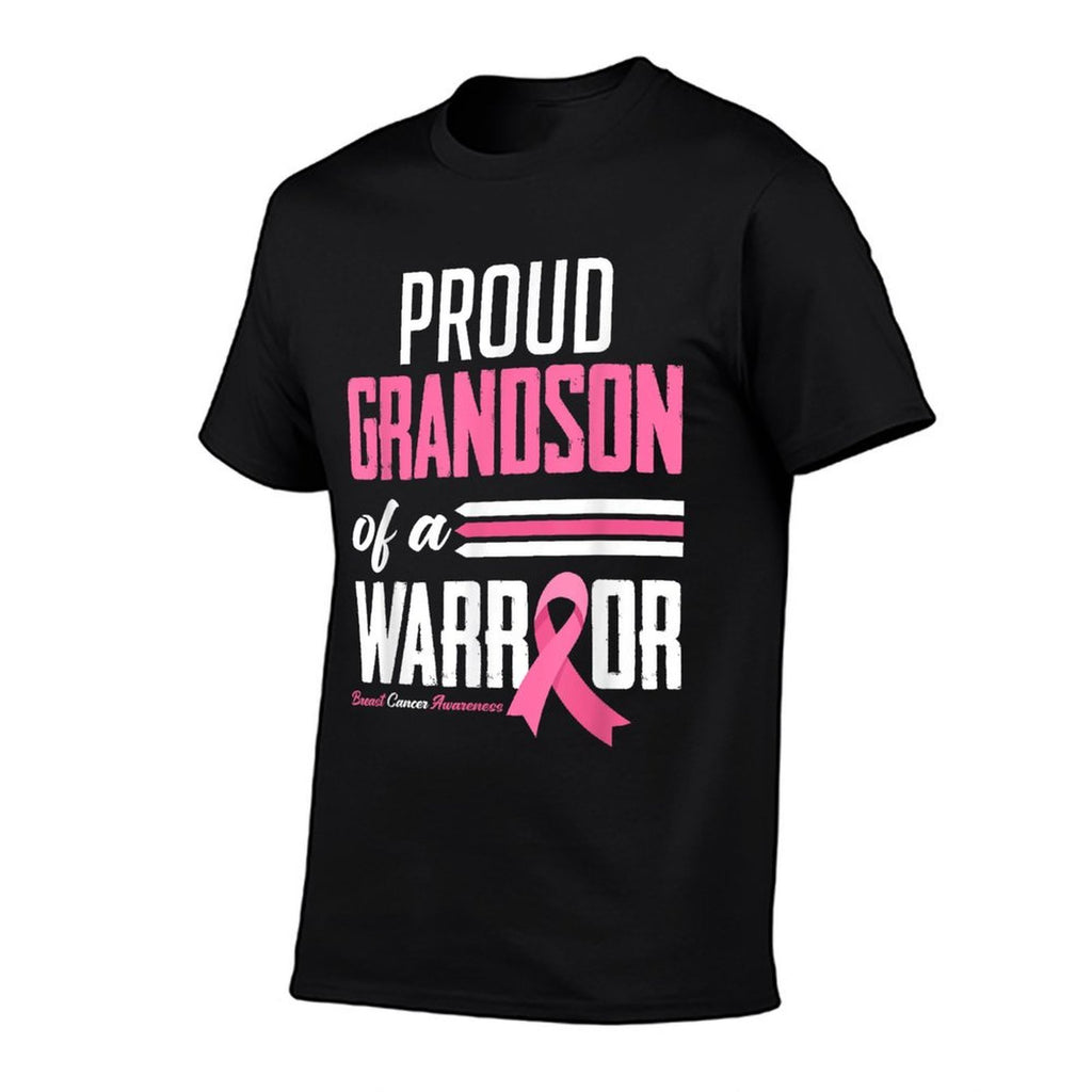 Proud Grandson Of A Warrior Grandma Breast Cancer Awareness  Classic T-Shirt