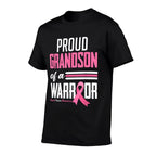 Proud Grandson Of A Warrior Grandma Breast Cancer Awareness  Classic T-Shirt