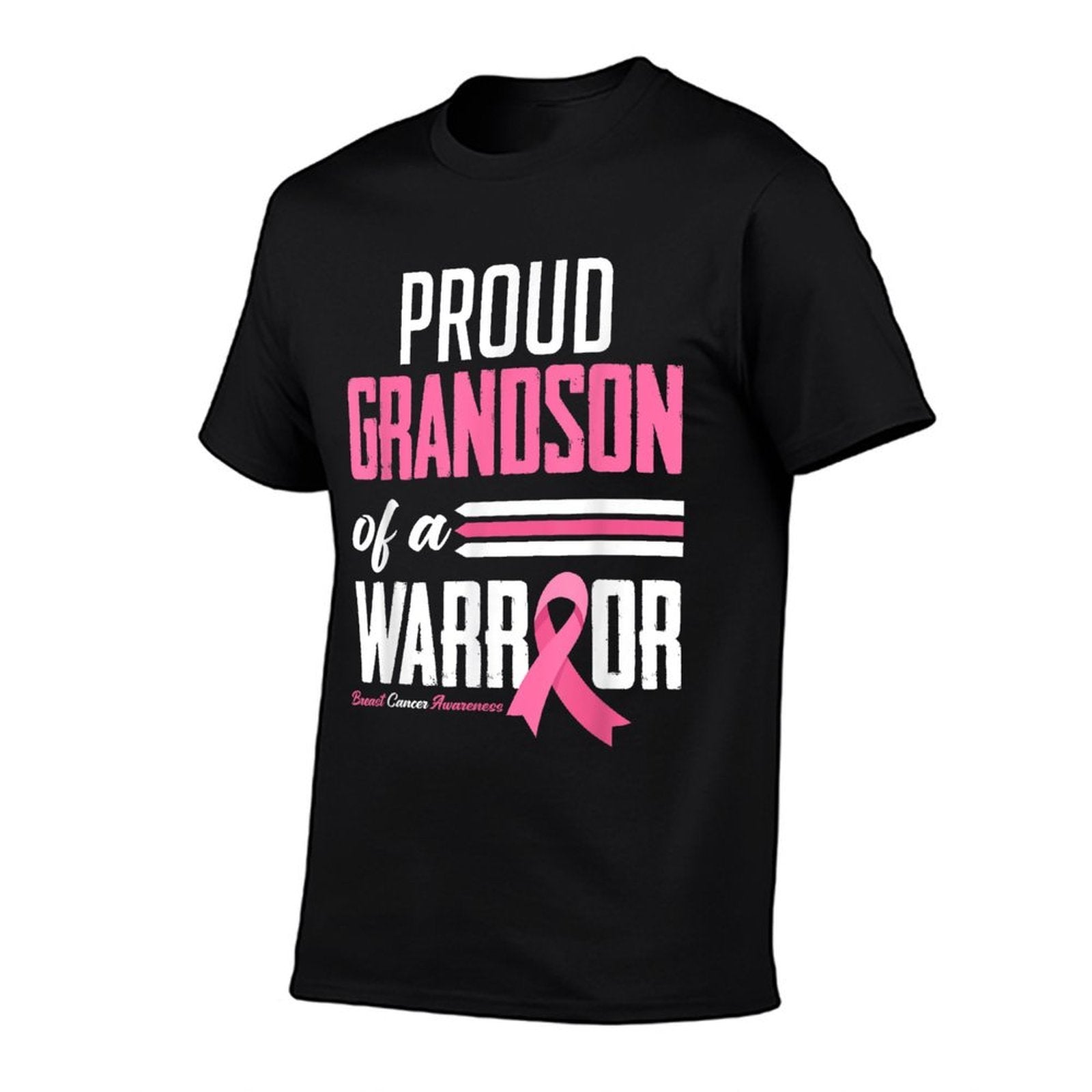 Proud Grandson Of A Warrior Grandma Breast Cancer Awareness  Classic T-Shirt