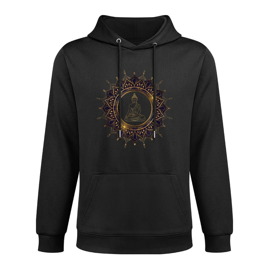Buddha Mandala Buddhist Mindfulness Buddhism Spiritual Cotton-Polyester Blend Hoodie