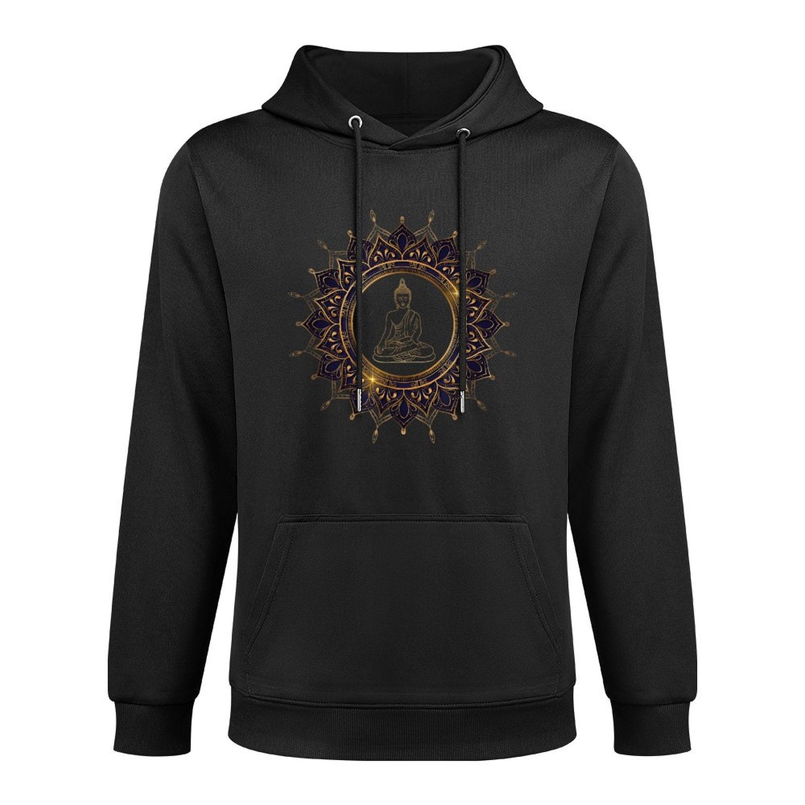 Buddha Mandala Buddhist Mindfulness Buddhism Spiritual Cotton-Polyester Blend Hoodie