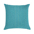 Surfing Waves Blue Soft Warmth Comfort Throw Pillow
