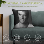 Henry Cavill Soft Hidden Zipper Throw Pillow
