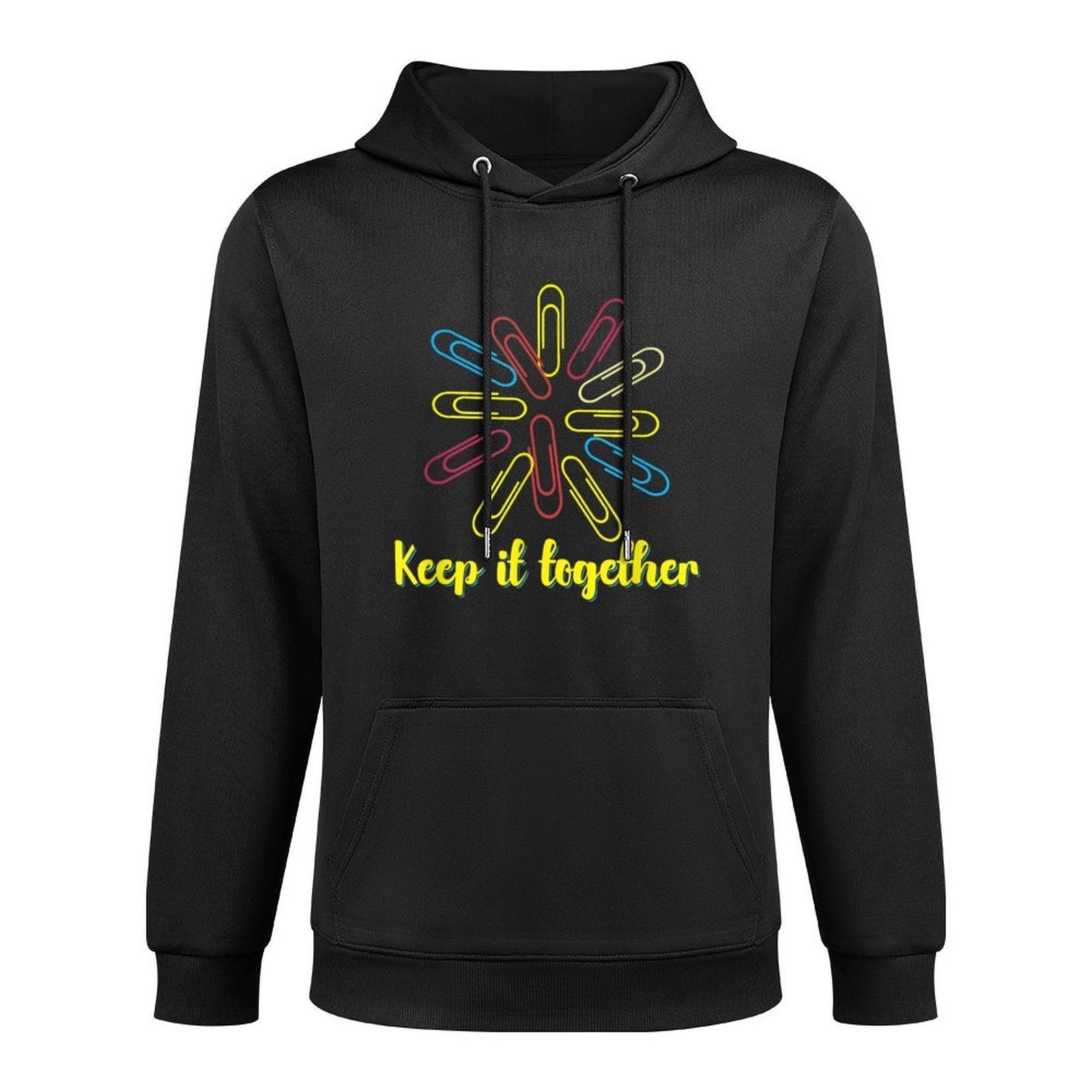 Keep It Together, Funny Paperclip National Day Shape Retention Hoodie