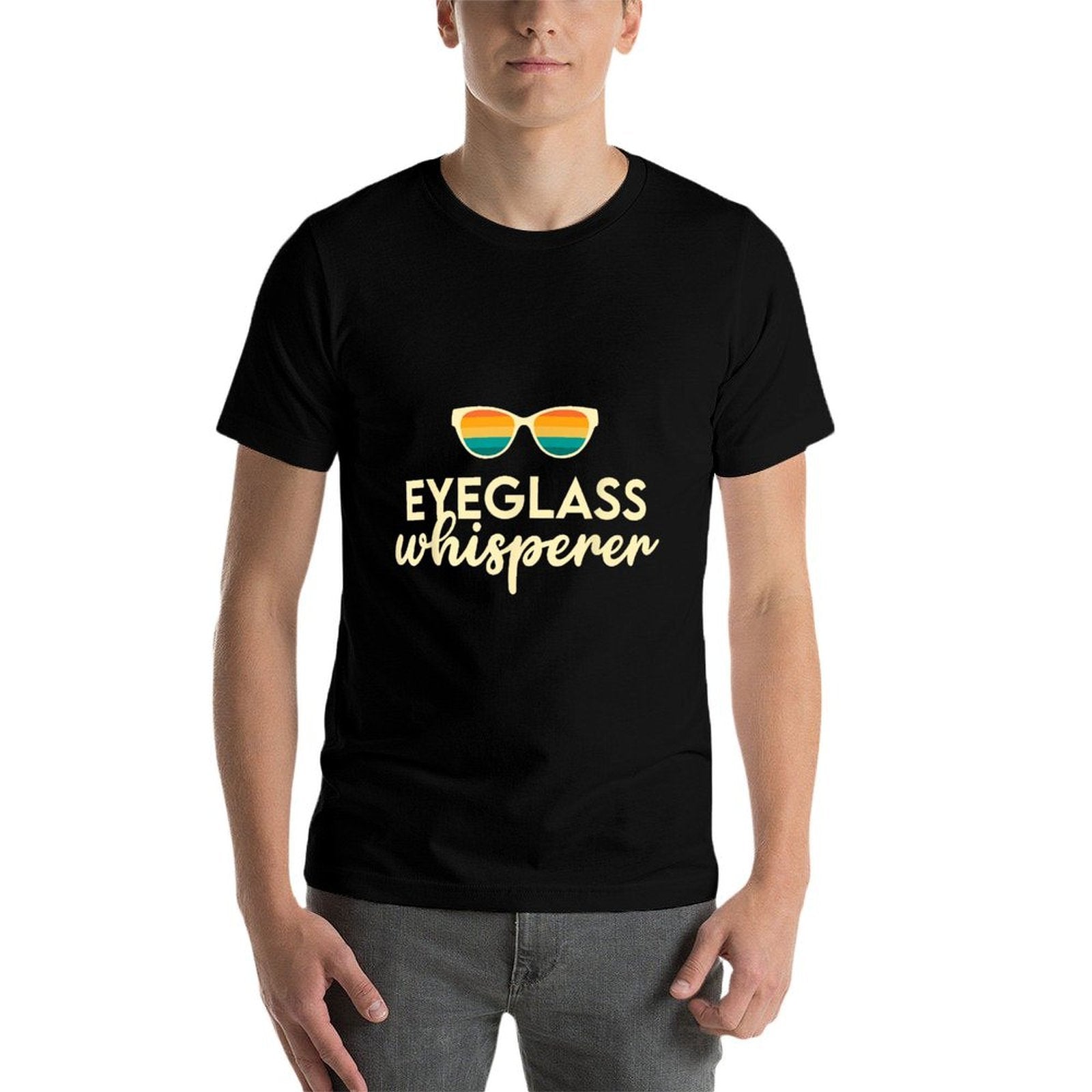 Ophthalmologist Optometrist Eyeglass Whisperer Optician  Trendy Pattern T-Shirt