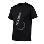 Fishing Hook Bite Me Bass Catfish Pike Fisherman Funny Gift  Moisture-wicking T-Shirt