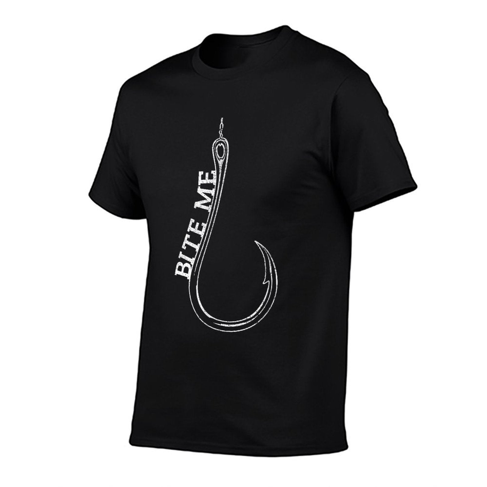Fishing Hook Bite Me Bass Catfish Pike Fisherman Funny Gift  Moisture-wicking T-Shirt