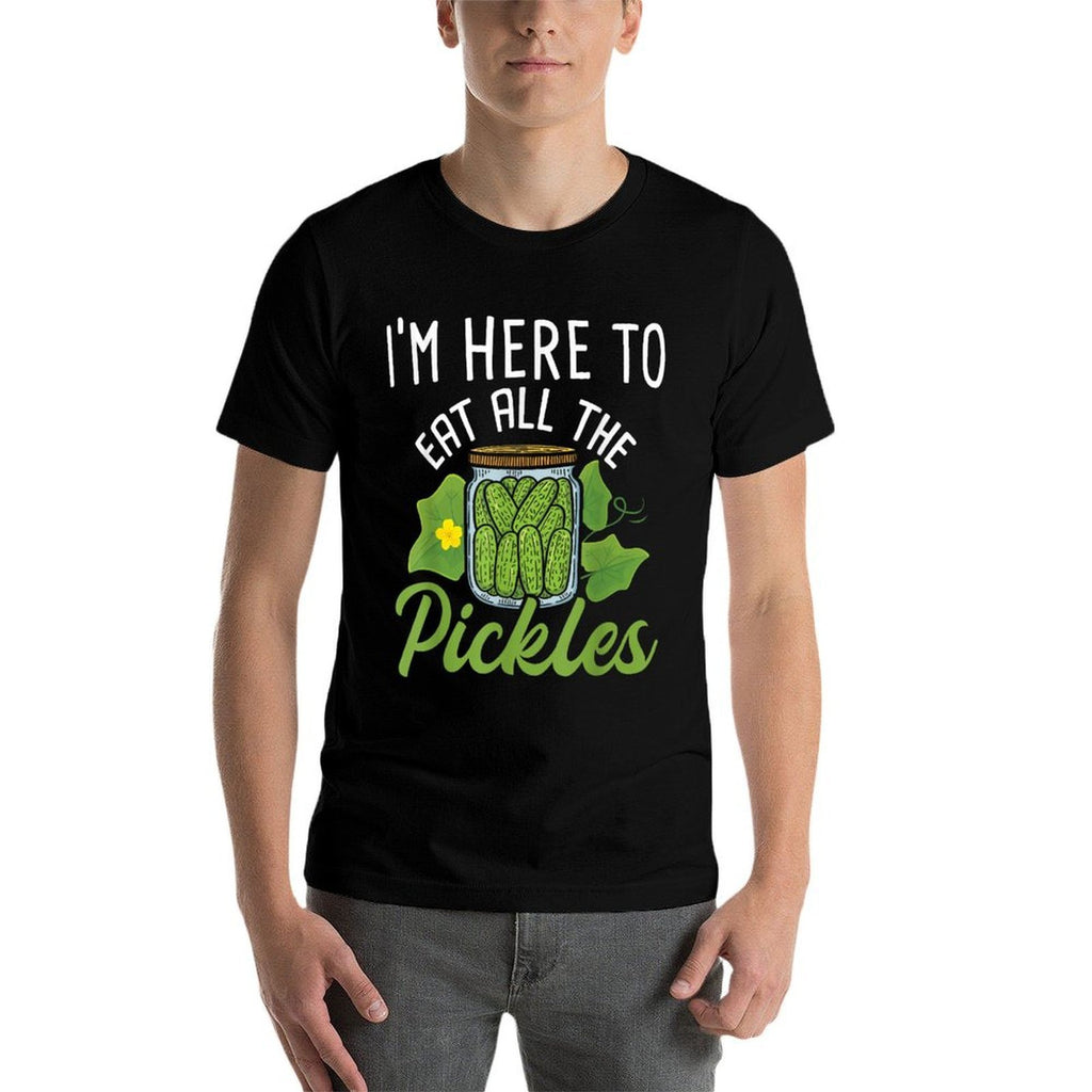 Im Here To Eat All The Pickles - Pickle Cucumber Vegetarian  Odor-resistant T-Shirt