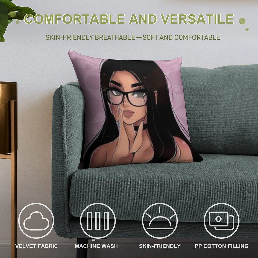 SSSniperwolf Soft Anti-Pilling Throw Pillow