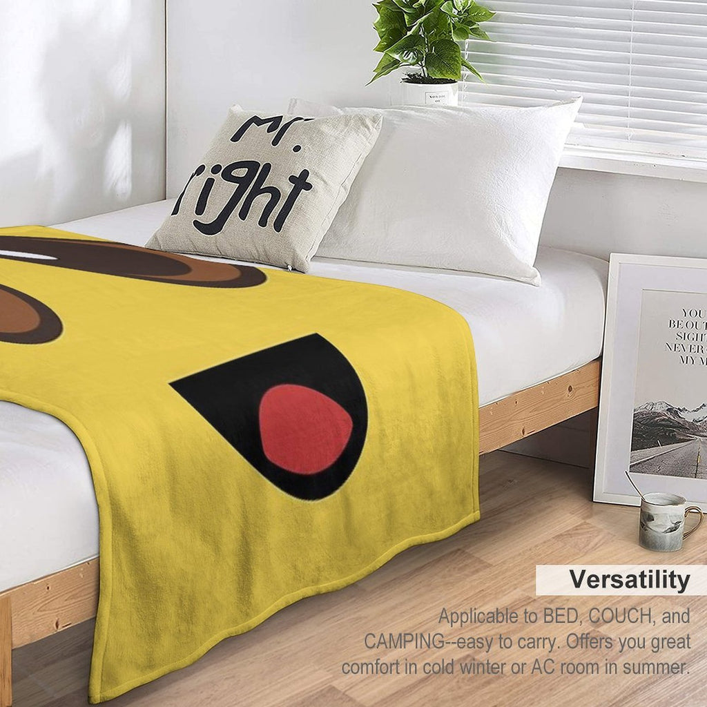 Peely Victory Royale Banana Easy Care Throw Blanket