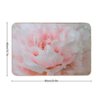 Blush Pink Delicate Peony  Non-Slip Bath Mat