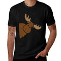 Cute Moose Elk Deer Funny Alaska Moose  Odor-resistant T-Shirt