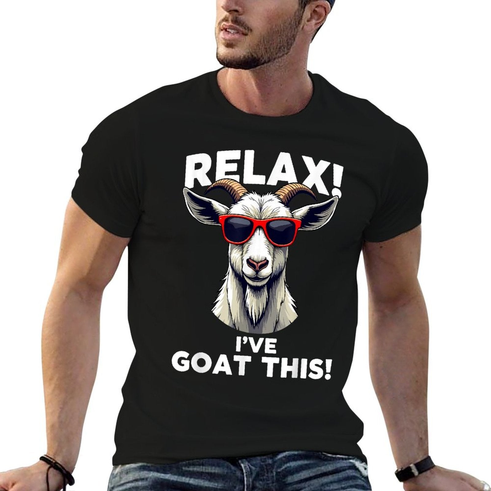 Goat Design For Men Women Goat Themed Domestic Goat Lover  Versatile T-Shirt