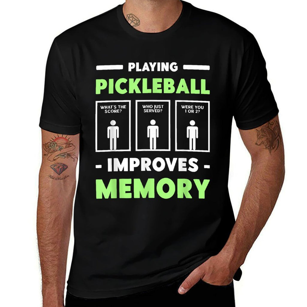 Playing Pickleball Improves Memory Dink Player  Polyester Blend T-Shirt