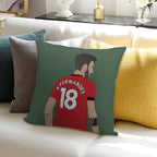 Bruno Fernandes MUFC Soft Ultra-Soft Texture Throw Pillow