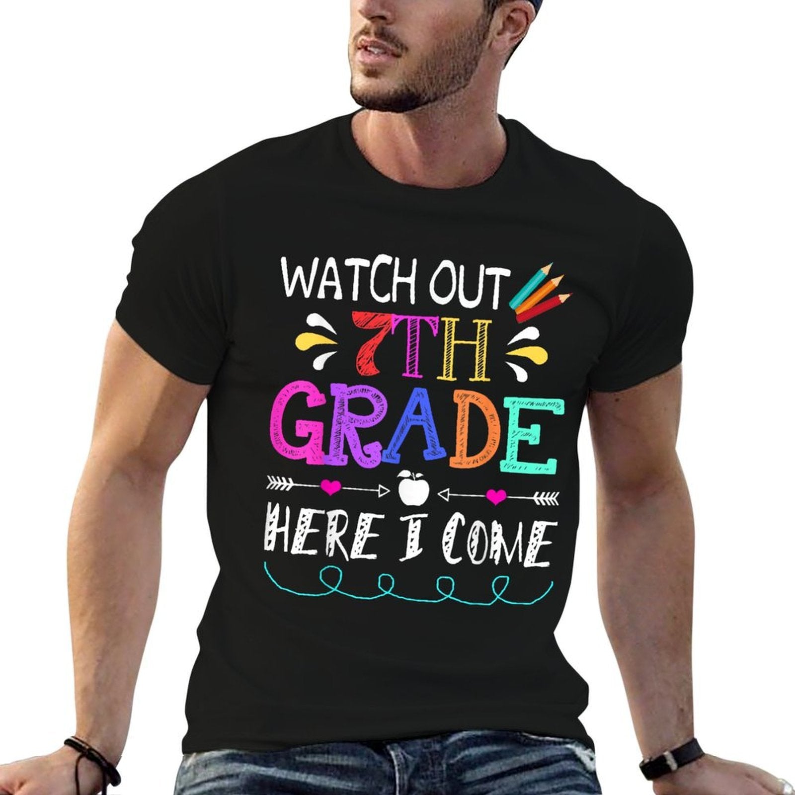 Watch Out 7th Grade Here I Come Funny Unicorn Back To School  Quick-drying T-Shirt