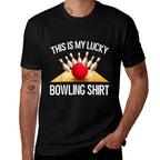 Funny LUCKY BOWLING Team Vintage Retro Gift  Soft T-Shirt