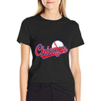Vintage Chicago Funny Baseball Lover Graphic Men Women  Graphic-printed T-Shirt