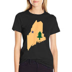 Original Maine State Gift Northern New England Dirigo  Cotton T-Shirt