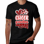 Cheer Grandma Of A Cheerleader Grandmother  Heathered Texture T-Shirt