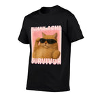 Cat Meme Tummy Ache Survivor Ironic Internet Cats Jokes  Eco-friendly Material T-Shirt