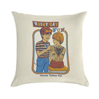 Rainy Day Fun Soft Skin-Friendly Throw Pillow