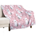 Cute Grey Gray And White Old English Sheepdog Puppy Gift-ready Throw Blanket