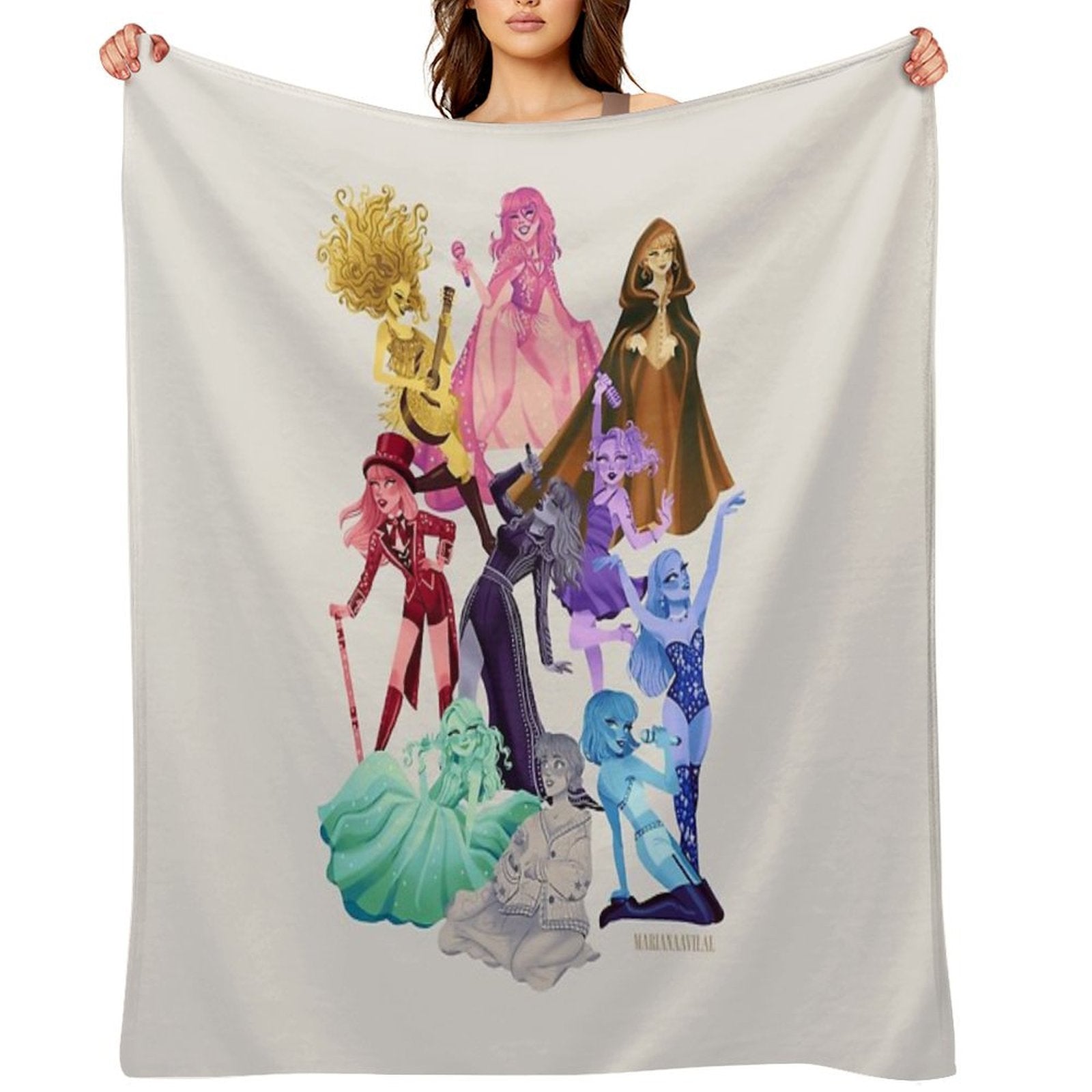 ALL ERAS (Colorful Version) Plush Throw Blanket