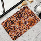 Authentic Aboriginal Art - Pathways - Authentic Design  Repositionable Bath Mat