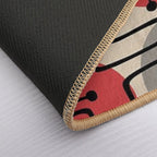 Mid Century Modern Atomic Polka Dot Pattern 231  Slip-Resistant Bath Mat