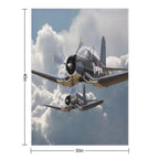 F4U Corsair Plush Throw Blanket