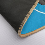 Sea Otter with Donut - Cute Otter Holding Doughnut  Easy Maintenance Bath Mat