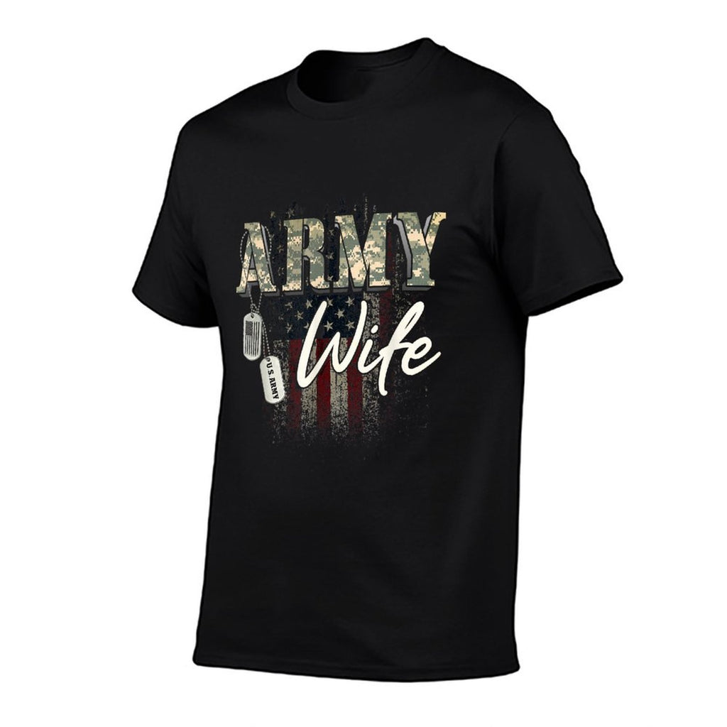 Proud Army Wife American Veteran Military Gift  Quick-drying T-Shirt