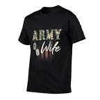 Proud Army Wife American Veteran Military Gift  Quick-drying T-Shirt