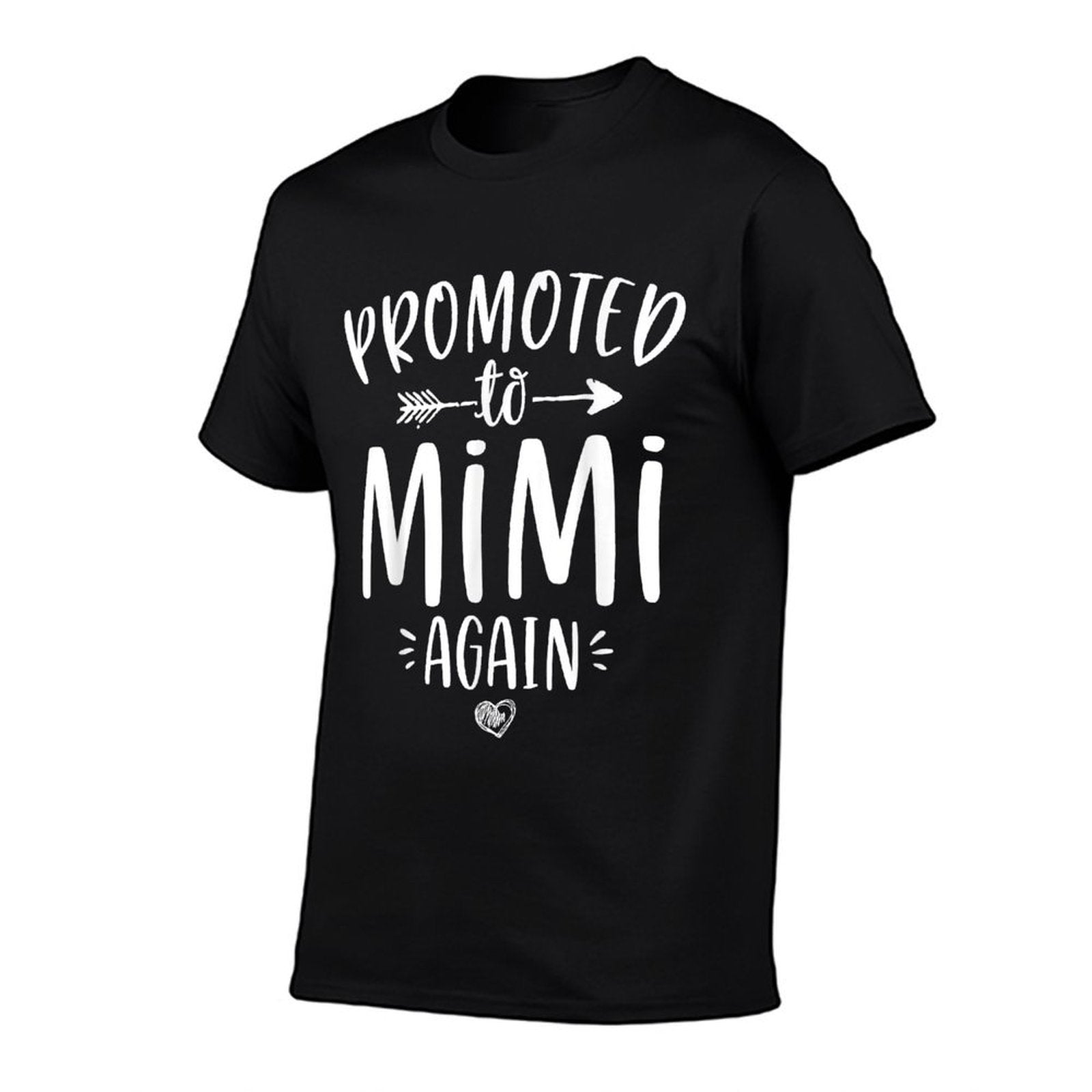 Promoted to Mimi Again New Nana Granny To Be Gigi Grandma  Ribbed Collar T-Shirt